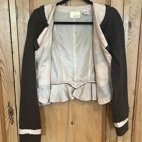 Anthropologie wool jacket with silk lining size medium - Picture 5 of 6